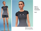 Sims 4 — Baby Eyes Blouse by bumbybumby — Gradient blouse with the eyes and mouth of the baby eyes emoji 