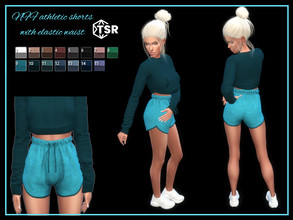 Sims 4 — Athletic shorts with elastic waist by Nadiafabulousflow — Hi guys! This upload its an athletic shorts with