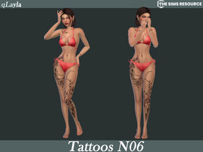 Sims 4 — Tattoos N06 by qLayla — The tattoos are : - base game compatible - available from teen to elder The tattoos have