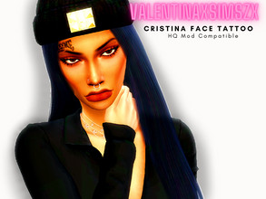 Sims 4 — Cristina Face Tattoo by bremarie1007_ — *HQ Mod Compatible