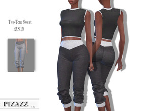 Sims 4 — Two Tone Sweat Pants by pizazz — Two Tone Sweat Pants for your ladies' sims. Sims 4 games. . Make it your own