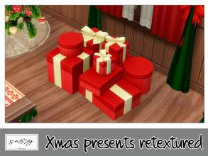 Sims 4 — Xmas presents by so87g — cost: 200$, 6 colors, you can find it in decor - clutter NEW features of the object: