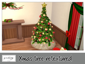Sims 4 — Xmas tree by so87g — cost: 400$, you can find it in decor - misc NEW features of the object: Ambience 4 All my