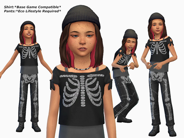Rhinestone Skeleton Shirt \u0026 Pants 