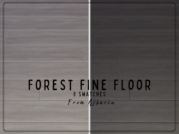 Sims 4 — Forest Fine Floor by Ashuria — 8 New Swatches.