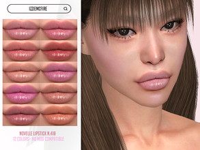 Sims 4 — Novelle Lipstick N.418 by IzzieMcFire — Novelle Lipstick N.418 contains 12 colors in hq texture. Standalone item