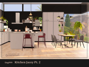 Sims 4 — Kitchen Jacey Pt.2 by ung999 — Part two of Kitchen Jacey, a modern kitchen set includes the following new
