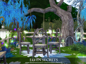 Sims 4 — Elves Secrets by dasie22 — Elves Secrets is a little garden where your fairies can gossip and grill the bad