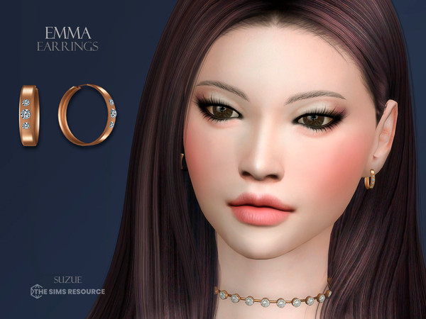 The Sims Resource - Emma Earrings