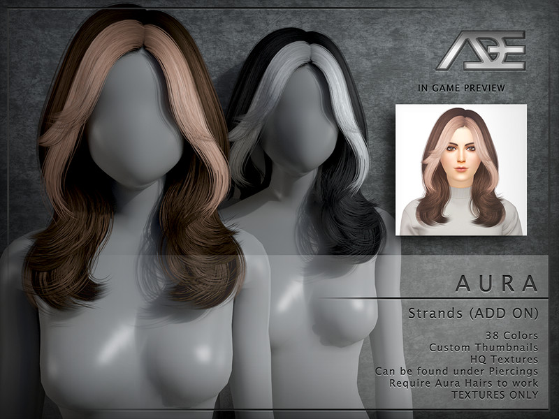Ade_Darma's Aura Hair Strands (Add On)