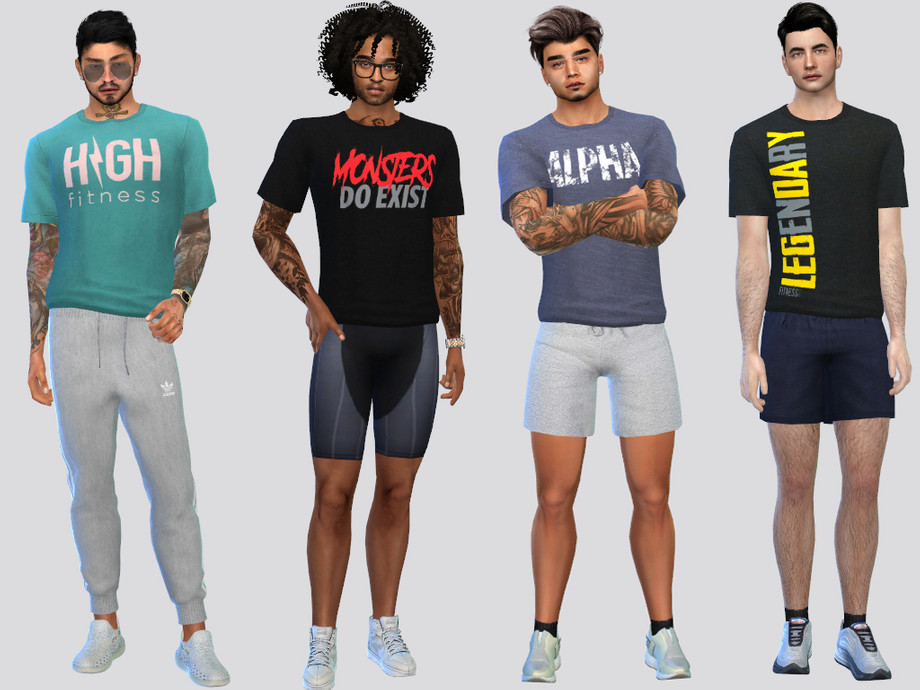 The Sims Resource - Fitness Tees