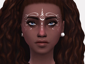 Sims 4 — High Elf Facepaint by Sagittariah — base game compatible 3 swatch properly tagged enabled for all occults