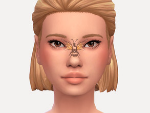 Sims 4 — Beehive Facepaint by Sagittariah — base game compatible 2 swatch properly tagged enabled for all occults