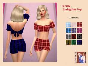 Sims 4 — ws Female Spring Top - RC by watersim44 — ws Female Spring Top - Recolor It's a standalone recolor of Trillyke