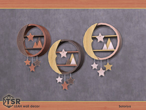 Sims 4 — Leah Wall Decor. Round Decorative Shelf, v2 by soloriya — Decorative shelf with decor. Part of Leah Wall Decor