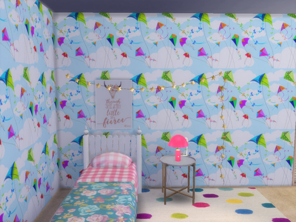 Sims 4 — Kids Kite Wallpaper by Morrii — Kids Kite Wallpaper