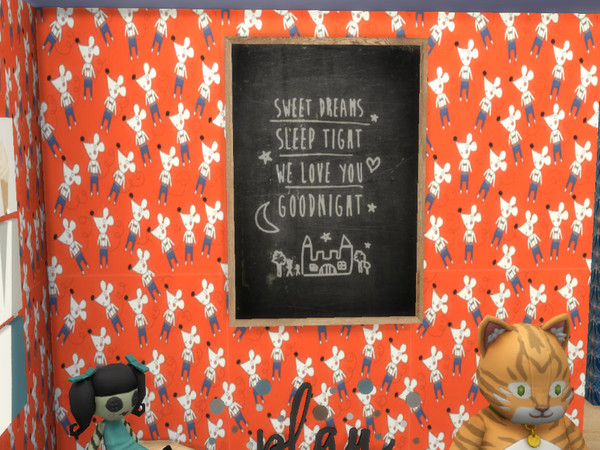 Sims 4 — Kids Mice Wallpaper by Morrii — Kids Mice Wallpaper