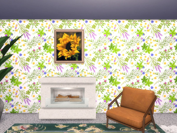 Sims 4 — Spring Flowers V2 Wallpaper by Morrii — Spring Flowers Wallpaper