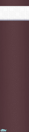 Sims 2 — Maroon and White wall/floor sets - Indiv by vdini — Maroon wallpaper with design top border to match the set25