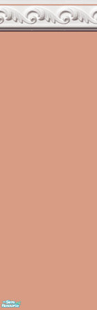 Sims 2 — Shades of Apricot Walls and Floors - Ind by vdini — Apricot wall with exquisite molding along the top.