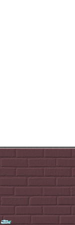 Sims 2 — Maroon and White wall/floor sets - Indiv by vdini — White wall with maroon toned brick base to match the set25