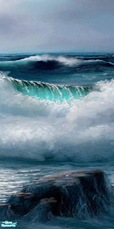 Sims 2 — Waves - Individual Item by TheMistress666 — Crashing waves that wont get your sofa wet!