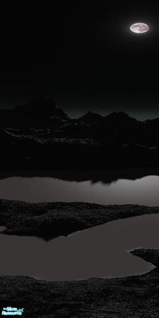 Sims 2 — Dark Moon Rising Wall Scene - Individual by TheMistress666 — Bring the seductive moonlight into your home!