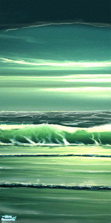 Sims 2 — Gentle Oceanic Wall Scene - Individual I by TheMistress666 — Bringing the Ocean into your livingroom!