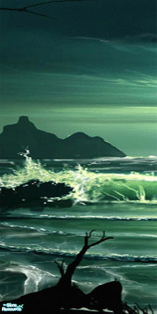 Sims 2 — Gentle Oceanic Wall Scene - Individual I by TheMistress666 — Bringing the Ocean into your livingroom!