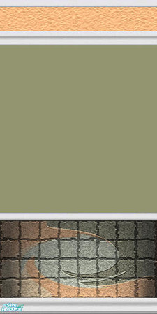 Sims 2 — Southern Tiled - Individual Item by Lorah — green and gold