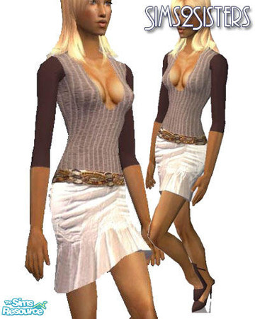 Sims 2 — S2S Top with skirt - #371570 Recolor by sims2sisters — 