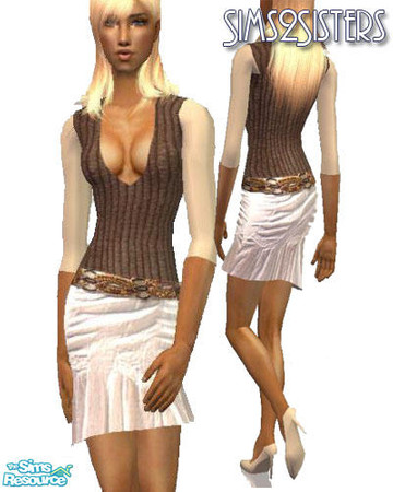 Sims 2 — S2S Top with skirt - #371570 Recolor by sims2sisters — 