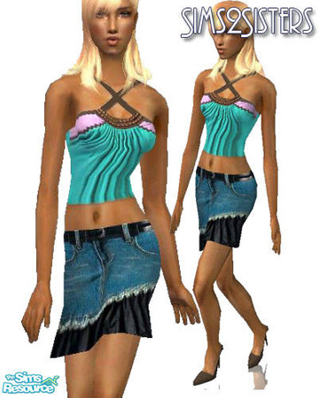 Sims 2 — S2S Top with skirt - #371570 Recolor by sims2sisters — 