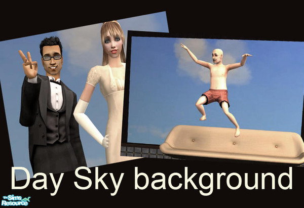 Sims 2 — Day Sky by Murakami — I thought the sims art needed to be more `simish`, so here is the true sim sky. It works