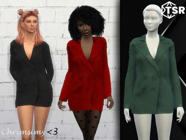 The Sims Resource - Jacket Dress