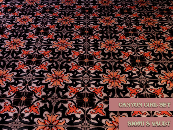 Sims 4 — CanyonGirlSet_Floor02 by siomisvault — Summertiiiime and the livin's easy! A beautiful floor for all kind of