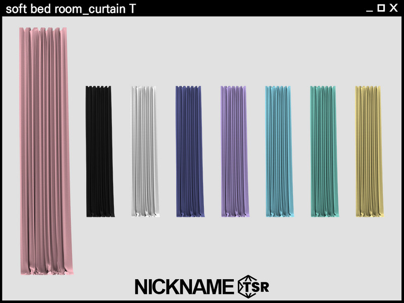 Sims 4 soft bed room_curtain T by NICKNAME_sims4