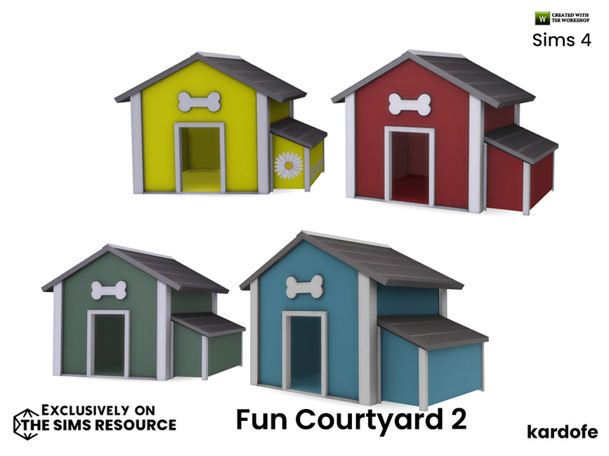 The Sims Resource kardofe_Fun Courtyard_Doghouse