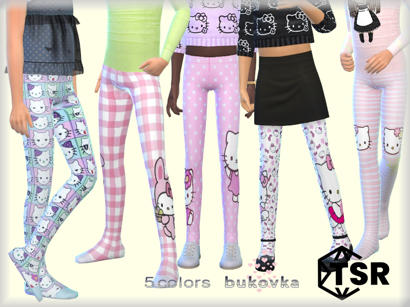 The Sims Resource - Tights Hello Kitty c/f
