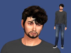 Sims 4 — Rick Ashton by EmmaGRT — My first male Sim! Can you tell I have no idea how to dress male Sims? ;) Young Adult