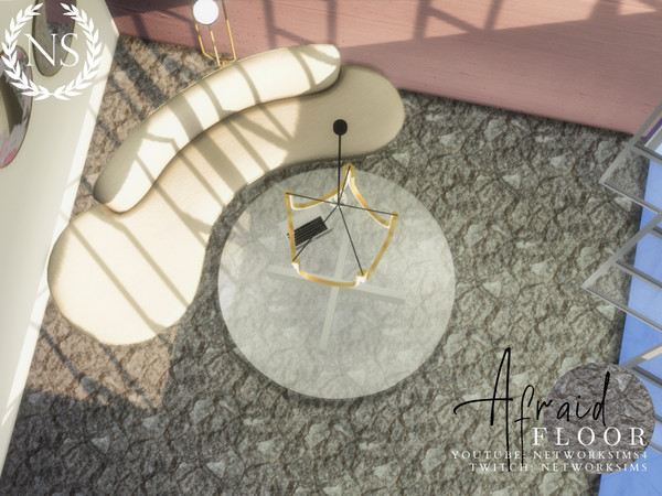 Sims 4 — Afraid Natural Stone Floor by networksims — A natural grey stone floor.