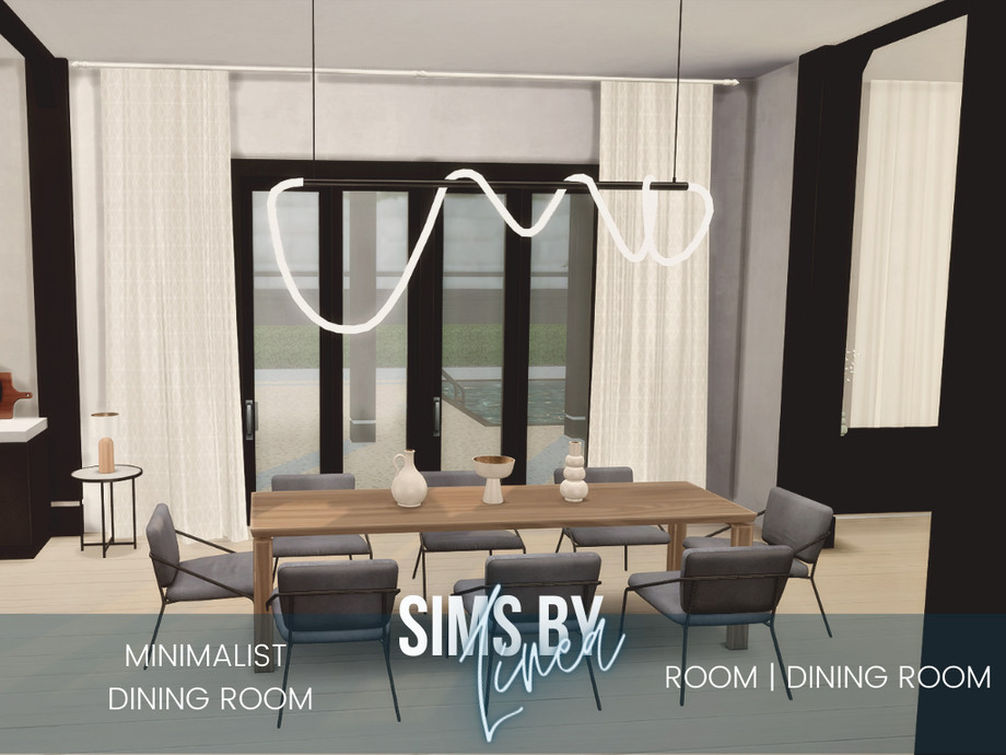 The Sims Resource | Minimalist Dining Room