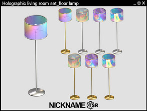 Sims 4 — Holographic living room set_floor lamp by NICKNAME_sims4 — Holographic living room set 8 package files.
