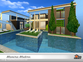 Sims 4 — Mamira Modern NoCC by autaki — Mamira Modern NoCC Luxury modern styles. House for your simmies. Hope you love