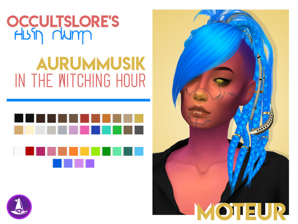 Sims 4 — Moteur a Vapeur - AurumMusik Recolor by rachirdsims — Recolored in The Witching Hour palette. 24 shades similar