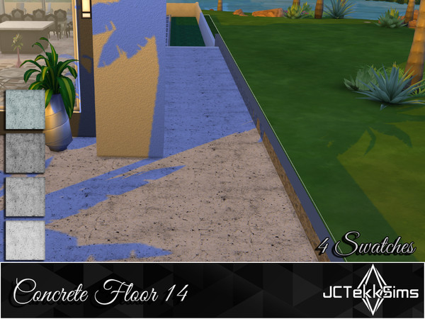 Sims 4 — Concrete Floor 14 by JCTekkSims — Created by JCTekkSims