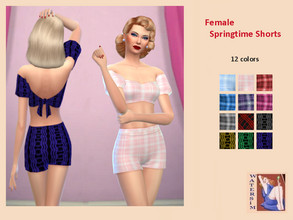 Sims 4 — ws Female Springtime Shorts - RC by watersim44 — ws Female Springtime Shorts - Recolor It's a MaxisMatch ~ in 12