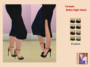 Sims 4 — ws Female Bettys High Heels - RC by watersim44 — ws Female Betty high heels - Recolor It's a standalone recolor