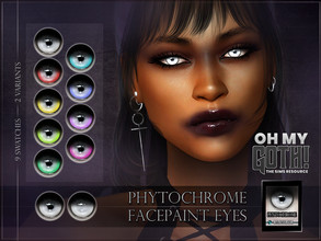 Sims 4 — Oh My Goth - Phytochrome Eyes by RemusSirion — Goth contact lenses (Facepaint category) Facepaint category 9