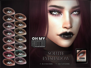 Sims 4 — Oh My Goth - Solute Eyeshadow by RemusSirion — Soft goth eyeshadow for female and male sims. Eyeshadow category